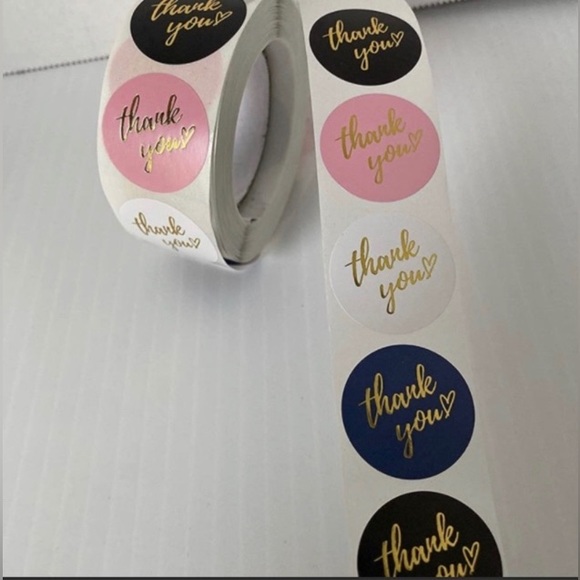 Buy 2 and get 1 free Stickers 3 rolls*Thanks you* Labels - Picture 8 of 8